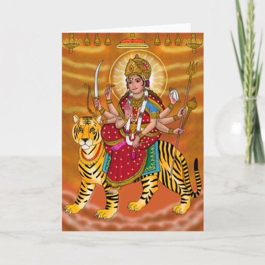 Goddess Durga Grußkarte Karte (Vorderseite)