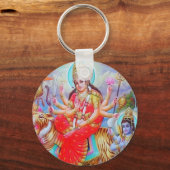 Goddess Durga Ji Painting Schlüsselanhänger (Vorderseite)