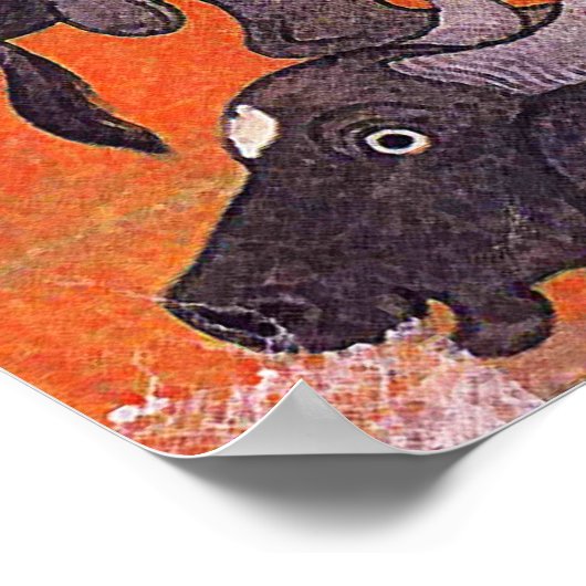 Goddess Durga kämpft Mahishasura Poster (Ecke)