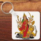 Goddess Durga Keychain Schlüsselanhänger (Vorderseite)