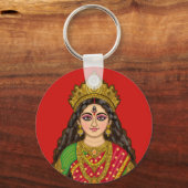 Goddess Durga Keychain Schlüsselanhänger (Vorderseite)