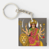 Goddess Durga Keychain Schlüsselanhänger (Vorderseite)