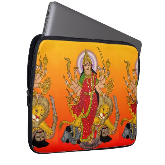 Goddess Durga Laptop Case (Vorne Rechts)
