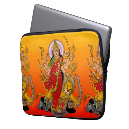 Goddess Durga Laptop Case (Vorderseite Links)