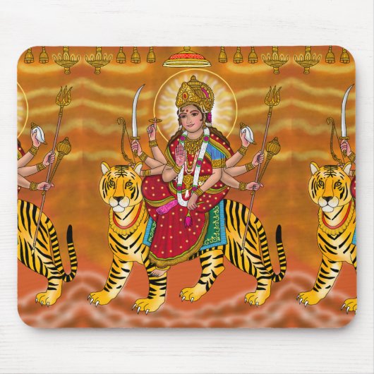 Goddess Durga Mouse Pad Mousepad (Vorne)