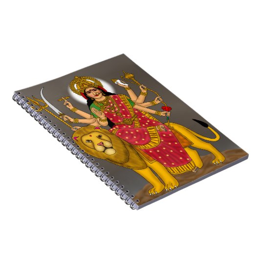 Goddess Durga Notebook Notizblock (Rechte Seite)