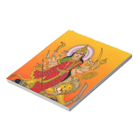 Goddess Durga Notepad Notizblock (Rotiert)