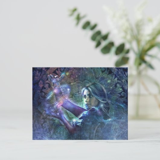 Goddess Durga Postcard Postkarte (Stehend Vorderseite)