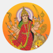 Goddess Durga Sticker (Vorderseite)