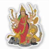 Goddess Durga Sticker (Vorderseite)