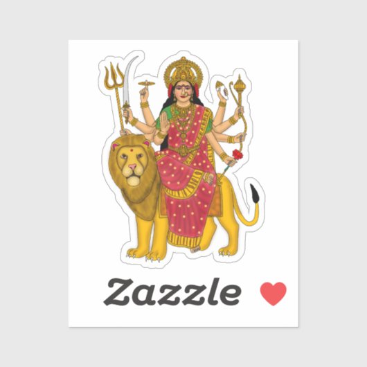 Goddess Durga Sticker (Blatt)