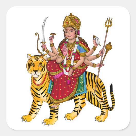 Goddess Durga Stickers (Vorderseite)