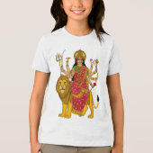 Goddess Durga T-Shirt Tri-Blend Shirt (Vorderseite)