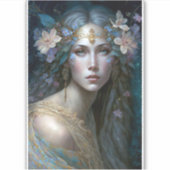 Goddess Fantasy Art Aufkleber (Vorderseite)