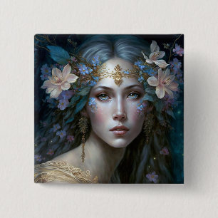 Goddess Fantasy Art Button