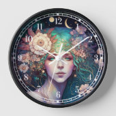 Goddess Fantasy Art Clock Uhr (Vorderseite)