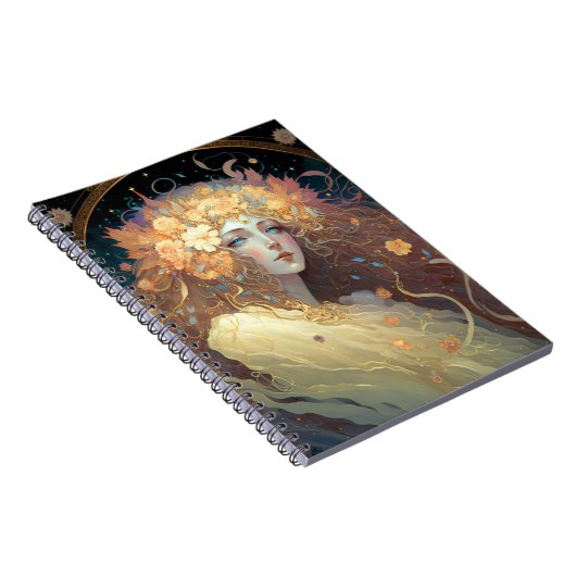 Goddess Fantasy Art Notebook Notizblock (Rechte Seite)