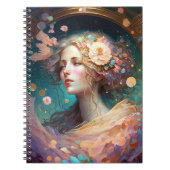 Goddess Fantasy Art Notebook Notizblock (Vorderseite)