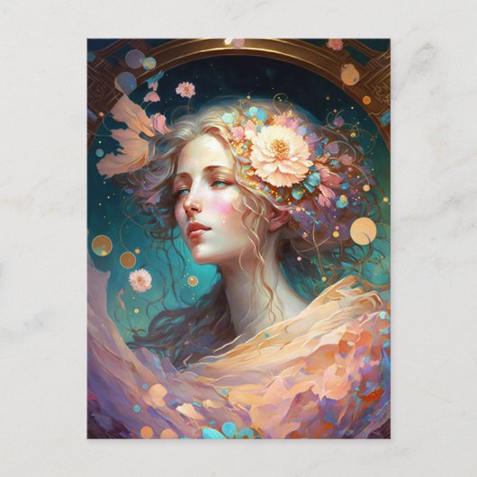 Goddess Fantasy Art Postcard Postkarte (Vorderseite)