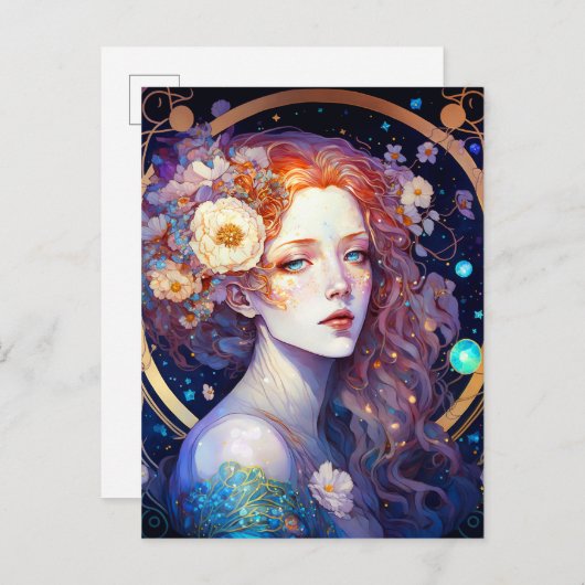 Goddess Fantasy Art Postcard Postkarte (Vorne/Hinten)