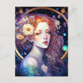 Goddess Fantasy Art Postcard Postkarte (Vorderseite)
