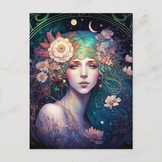 Goddess Fantasy Art Postcard Postkarte (Vorderseite)