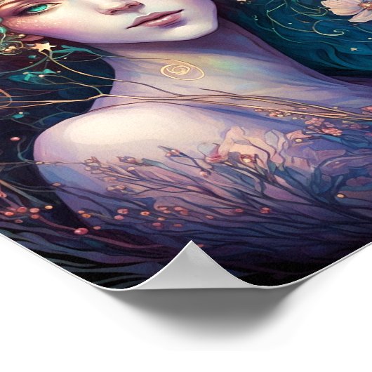 Goddess Fantasy Art Poster (Ecke)