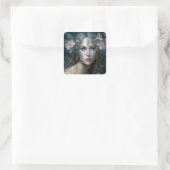 Goddess Fantasy Art Quadratischer Aufkleber (Tasche)