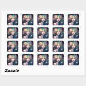 Goddess Fantasy Art Square Sticker (Blatt)