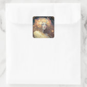 Goddess Fantasy Art Square Sticker (Tasche)