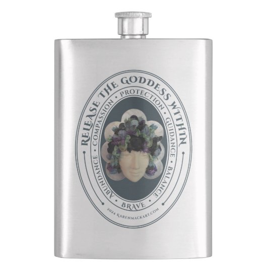 Goddess Flask Flachmann (Vorderseite)