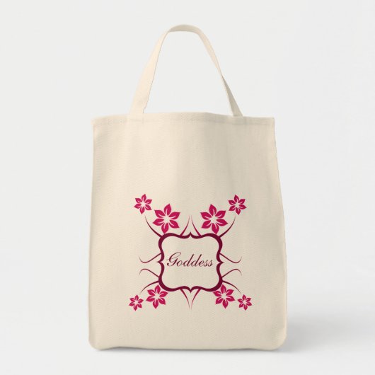 Goddess Floral Bag, Magenta Tragetasche (Vorne)