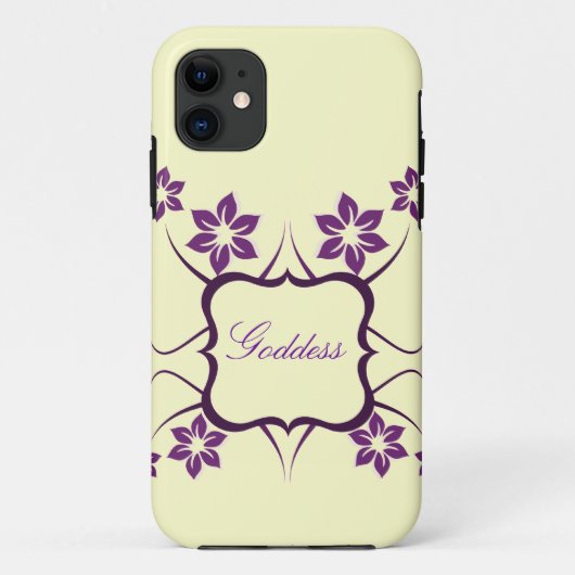 Goddess Floral CM iPhone 5 BT ID Case, Lila Case-Mate iPhone Hülle (Rückseite)