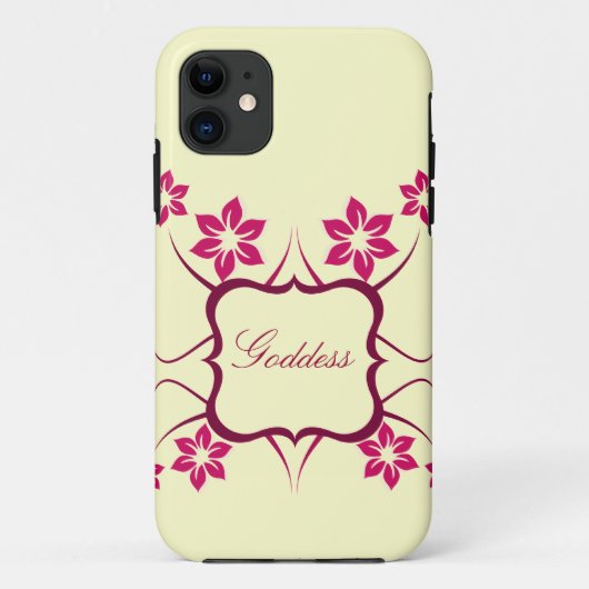 Goddess Floral CM iPhone 5 BT ID Case, Rosa Case-Mate iPhone Hülle (Rückseite)