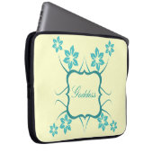 Goddess Floral Electronics Bag, Aquamarin Laptopschutzhülle (Vorne Rechts)