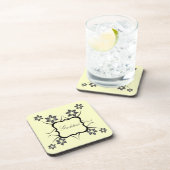 Goddess Floral Untersetzer Set, Dunkelgrau (Rechte Seite)