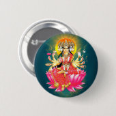 Goddess Gayatri Devi Hindu Deity Button (Vorne & Hinten)