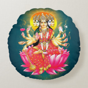 Goddess Gayatri Devi Hindu Deity Rundes Kissen