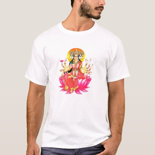 Goddess Gayatri Devi Hindu Deity T-Shirt (Vorderseite)