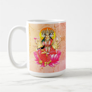 Goddess Gayatri Devi über Lotus Hindu Deity Kaffeetasse