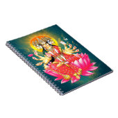 Goddess Gayatri Devi über Lotus Hindu Deity Notizblock (Rechte Seite)
