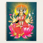 Goddess Gayatri Devi über Lotus Hindu Deity Planer (Vorderseite)