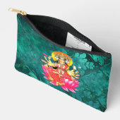 Goddess Gayatri Devi über Lotus Hindu Deity Zubehörtasche (Offen)