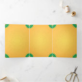 Goddess Gayatri Devi Upanayanam Programmvorlage Dreifach Gefaltete Karte (Innenseite)