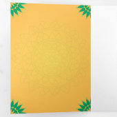 Goddess Gayatri Devi Upanayanam Programmvorlage Dreifach Gefaltete Karte (Innen Erste Seite)