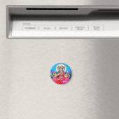 Goddess Gayatri Devi Veda Mata Deity Magnet (In Situ (Geschirrspüler))