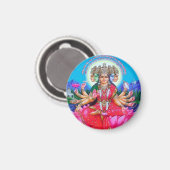 Goddess Gayatri Devi Veda Mata Deity Magnet (Vorderseite/Rückseite)