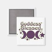 Goddess Gesegnete Magnete Magnet (Vorderseite/Rückseite)