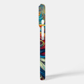 Goddess Head fließend türkis Haar April - Case-Mate iPhone Hülle (Rückseite / Links)