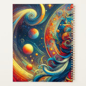 Goddess Head fließend türkis Haar April - Planer (Rückseite)